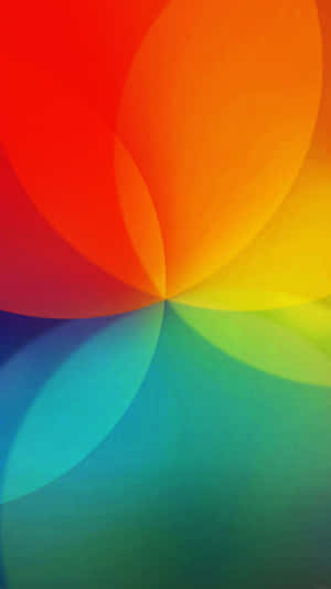 Lg G4 Merging Rainbow Lights Wallpaper