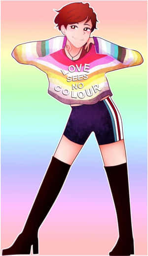 Lgbt Anime Girl Wallpaper