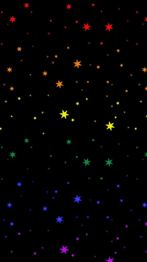 Lgbt Rainbow Stars Art Wallpaper