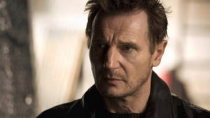 Liam Neeson Worried Father Taken Movie Wallpaper