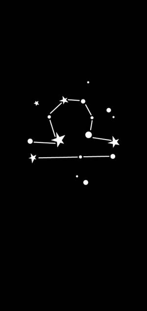 Libra Zodiac Black And White Wallpaper