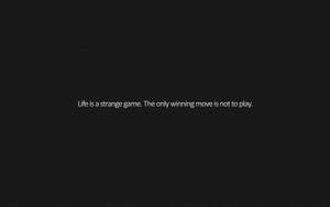 Life Is A Strange Game Aesthetic Black Quotes Wallpaper