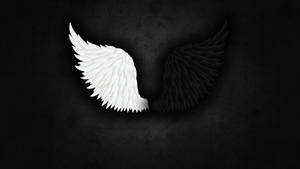 Light And Dark Angel Wing Wallpaper