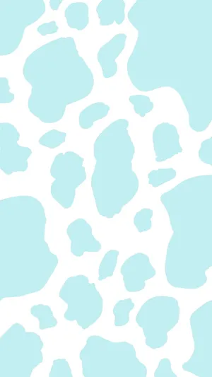 Light Blue Cow Print Wallpaper