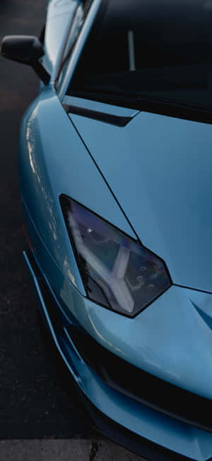 Light Blue Lamborghini Iphone Wallpaper