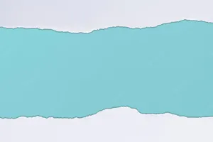 Light Blue Ragged Torn Paper Wallpaper