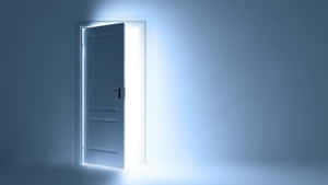 Light Entering Open Door Wallpaper