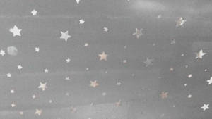 Light Grey Aesthetic Stars Wallpaper