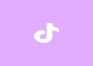 Light Purple Tiktok Logo Wallpaper