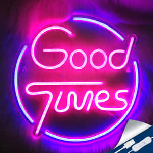 Light Up Your Laptop With Neon Lights Wallpaper