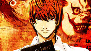 Light Yagami As Kira In Action Wallpaper