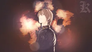 Light Yagami Vintage Style Wallpaper