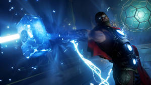 Lightning Hammer Of Thor Superhero Wallpaper