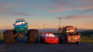 Lightning Mcqueen's Monster Truck Adventure Wallpaper