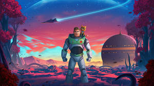 Lightyear In Space Wallpaper