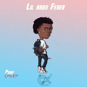 Lil Baby Looking Over Shoulder Cartoon Wallpaper