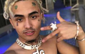 Lil Pump In An Intrepid Pose Wallpaper