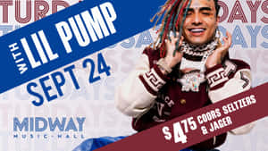 Lil Pump Showing His Tattoos And Style Wallpaper