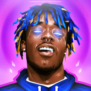 Lil Uzi Album With Glowing Eyes Wallpaper