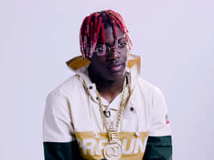 Lil Yachty Showing Off His Best Rap Pose Wallpaper
