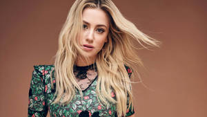 Lili Reinhart On Brown Wallpaper