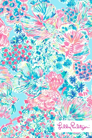 Lilly Pulitzer Pastel Blue Wallpaper