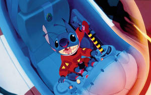 Lilo Stitch Crazy Driving Wallpaper