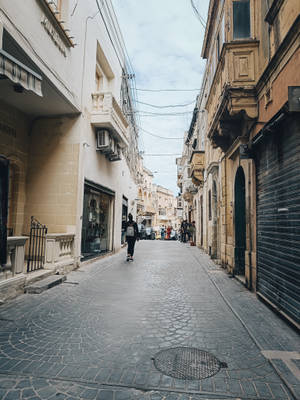 Limestone Alley Malta Wallpaper