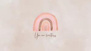 Limitless Rainbow Inspirational Quote Wallpaper