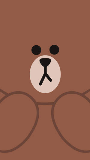 Line Friends Brown Korean Bear Wallpaper