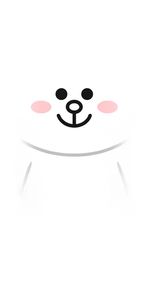 Line Friends Cony Minimalist Iphone Wallpaper