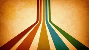 Lines In Retro Style 70s Aesthetic Desktop Wallpaper