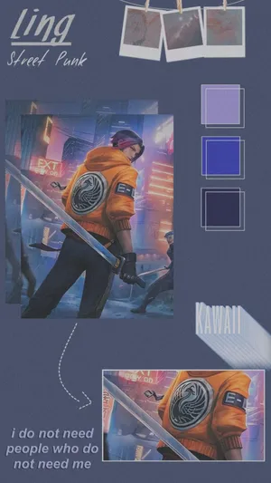 Ling Ml Street Punk Character Design Wallpaper