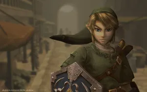 Link Readies His Sword And Bonnet In 
