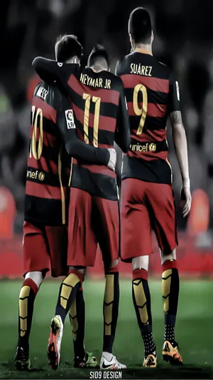 Lionel Messi And Neymar Jr.; Two Of The World’s Best Soccer Players Wallpaper