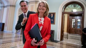 Lisa Murkowski Laughing With Mitt Wallpaper