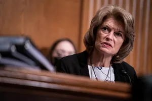 Lisa Murkowski Speaking Seriously Wallpaper