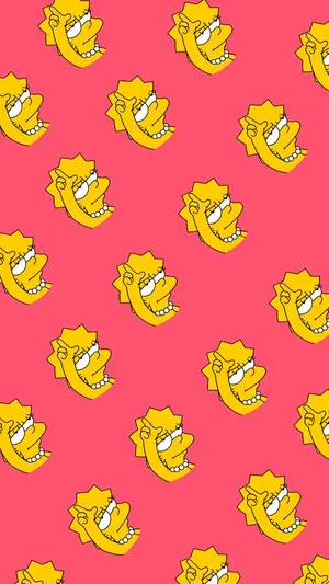 Lisa Simpson Aesthetic Portrait Wallpaper