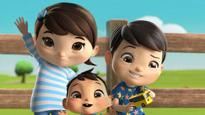 Little Baby Bum In The Farm Wallpaper