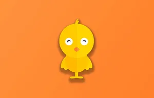Little Cartoon Chick Cute Laptop Wallpaper