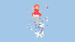Little Girl Ponyo Art Wallpaper