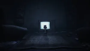Little Nightmares Watching Tv Wallpaper