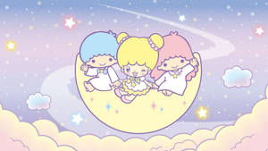 Little Twin Stars With A Friend Wallpaper