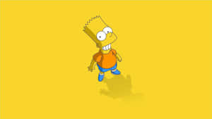 “live Free And Enjoy Yourself!” – Bart Simpson Wallpaper