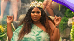 Lizzo With Diamond Crown Wallpaper