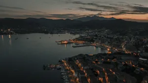 Lo Fi Aerial Sea View Wallpaper