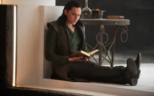 Loki Reading Book Wallpaper