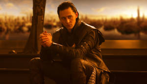 Loki Stands Triumphant In This Vintage Photograph. Wallpaper