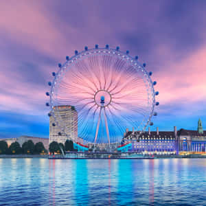 London Eye With Beautiful Design Wallpaper