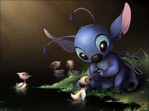 Look At This Adorable Baby Stitch! Wallpaper